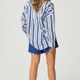 Tammy Shirt - French Navy Stripe