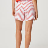 Paris Short - Campari Stripe