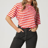 Marlie Tee - Campari Stripe