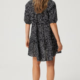 Ellery Shirt Dress - Black Stencil