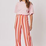 Bex Pant - Sangria Stripe