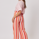 Bex Pant - Sangria Stripe