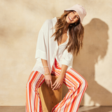 Bex Pant - Sangria Stripe