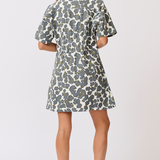 Hallie Dress - Khaki Leopard