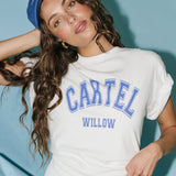 Sadie Tee - White Azure