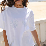 Ariel Tee - White/Mint