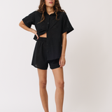 Tully Shirt - Black Broderie