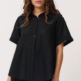 Tully Shirt - Black Broderie