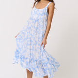 Aria Midi Dress - Floral Mist