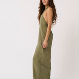 Sabrina Halter Dress - Palm